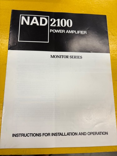 Nad monitor series 2100 - monitor,