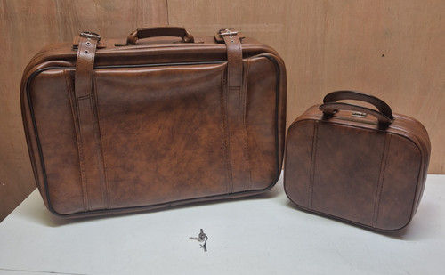 Set bagagli vintage marrone