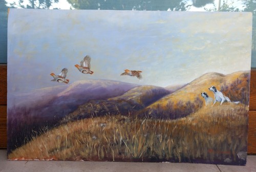 Quadro olio tavoletta - su,