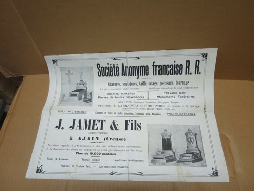 Ajain affichette - ajain, (creuse)