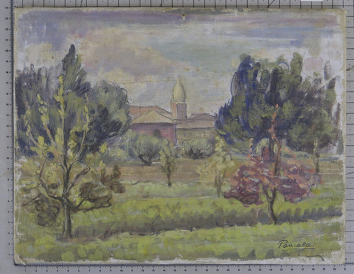 Vecchio quadro olio - vecchio, ad