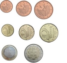 Andorra monete euro - monete, anni