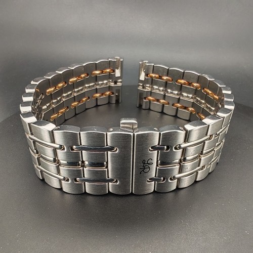 Bracciale acciaio oro - bracciale, lucien