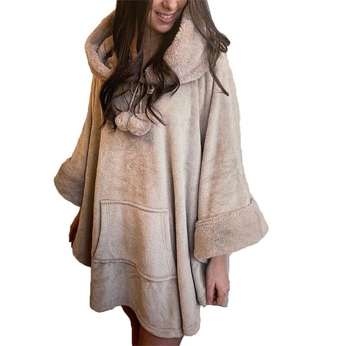 Poncho lizzie con cappuccio - con, e