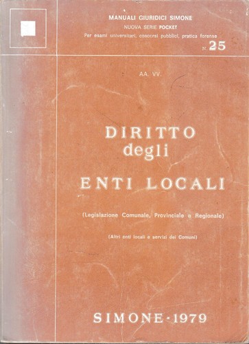 Diritto degli enti - , locali