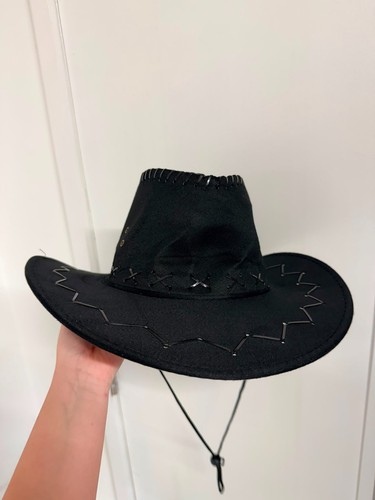 Cappello cowboy nero tema - cappello,