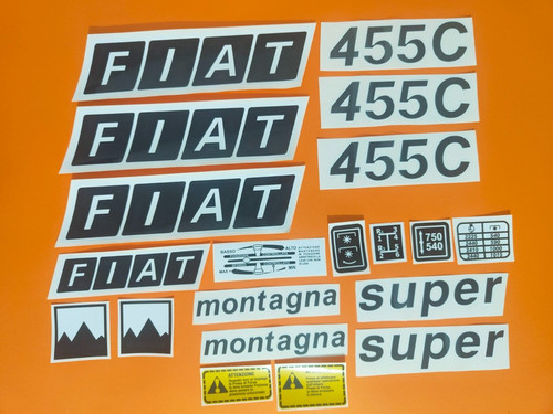 Adesivi decalcomanie fiat 455 - adesivi,