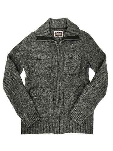 Barbour burn maglione cardigan - barbour,