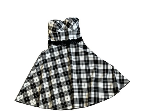 Abito donna bustier tartan - bustier, in