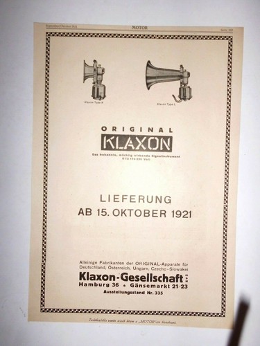 1921 pubblicità originale - 1921,