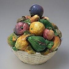Cesto frutta e foglie - e,