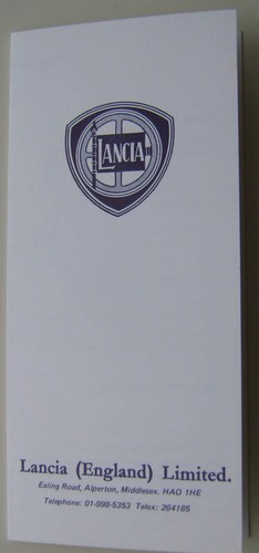 Listino prezzi lancia 1972 - prezzi,
