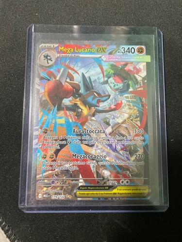 Carta pokemon mega lucario - lucario, ex