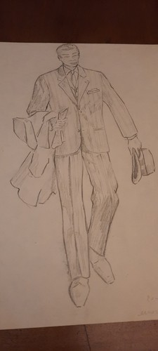 Bozzetto figurino moda - bozzetto, 19