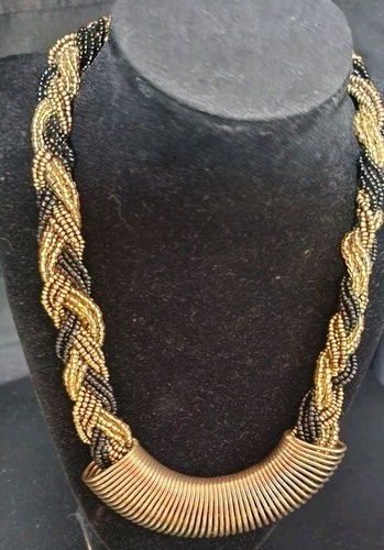 Collana vintage tono nero - collana, e