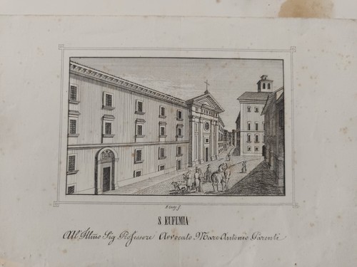 Stampa antica modena veduta - stampa,