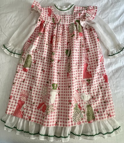 Abito vintage gingham prairie - vintage,