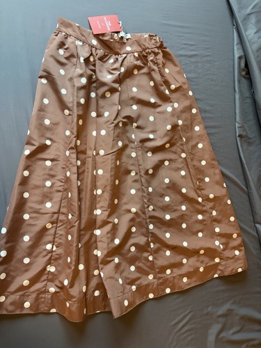 Gonna midi pois marrone - a,