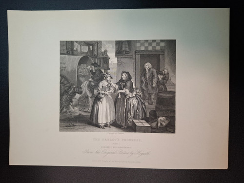 Stampa antica hogarth - antica, “a