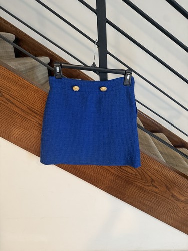 Minigonna zara tweed blu - tweed,