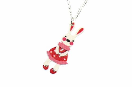Collana con coniglio pasquale - coniglio,