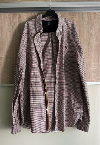 Camicia uomo fred perry rosso - camicia,
