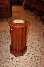 Mobiletto Comodino Colonna Francese del 1800 con marmo
