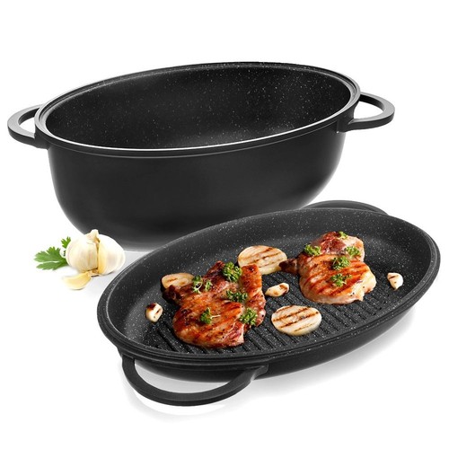 Teglia forno granito con - teglia, da