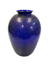 Signed Murano Blue Gold 9"
