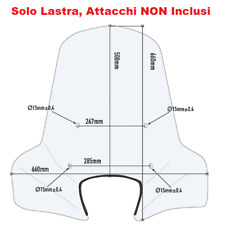 GIVI Parabrezza senza Attacchi per PIAGGIO Liberty 50-125-150-200 2002-2015