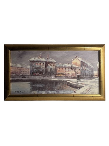 Dipinto olio cartone - dipinto,