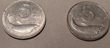 coppia di monete da 5 Lire