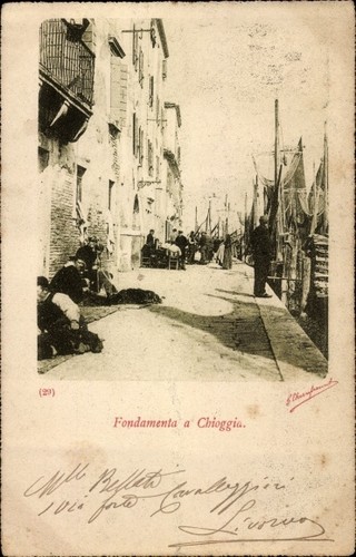 Cartolina chioggia veneto - cartolina,