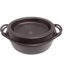 Padella ghisa nera Cousances Doufeu 38 cm padella in ghisa coperchio gas induzione