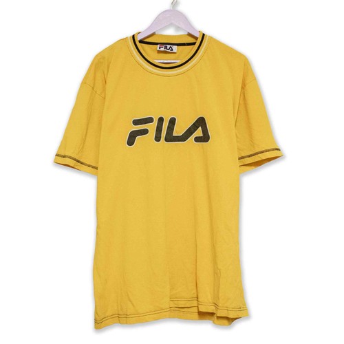 Shirt fila vintage gialla - shirt,