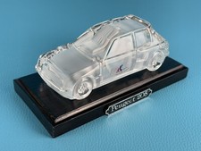 Peugeot 205 Auto In Cristallo Modello Fermacarte Modernariato Design 1990