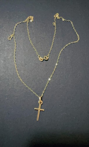 Collana con croce 45cm oro - croce,