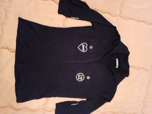Maglia blu con - blu, scritte