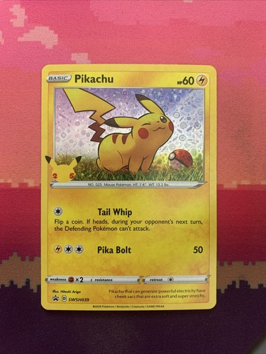 Pokemon card pikachu swsh039 - pokemon,