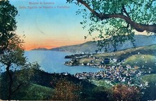 Cartolina Riviera Levante Golfo Tigullio Rapallo Portofino Genova viaggiata 1916