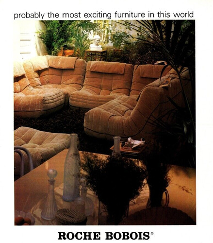 1980 roche bobois sofa stampa - sofa,