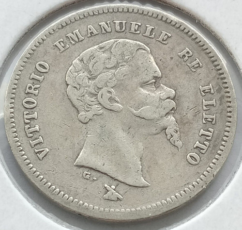 Moneta italia 1860 - 1860, 50