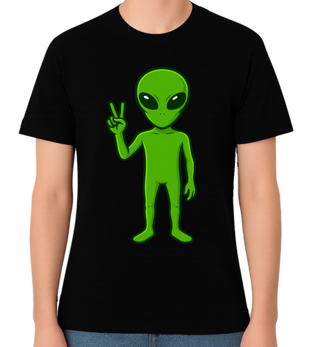 Shirt segno pace alieno - pace,