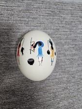  Uovo di struzzo dipinto Africa 6" nativi