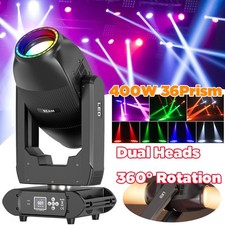 400W Double Head LED Beam Moving Head 36Prism Gobo Stage Light DMX DJ Spot Bar
