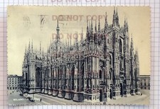 Cartolina Milano il  Duomo -  viaggiata 1960 -  carta satinata bianconero