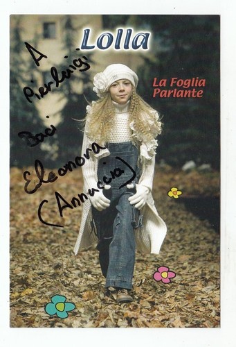 Foto autografo eleonora - foto,