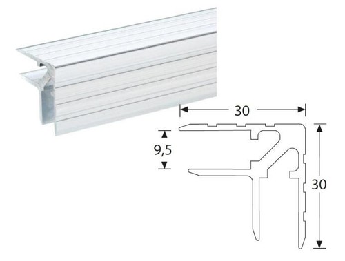 Angolare doppio alluminio - angolare,