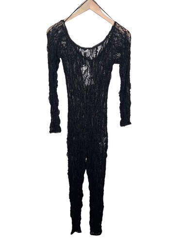 Tuta zara nera pizzo - tuta,