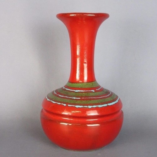 Vaso ceramica rossa dipinto - rossa,